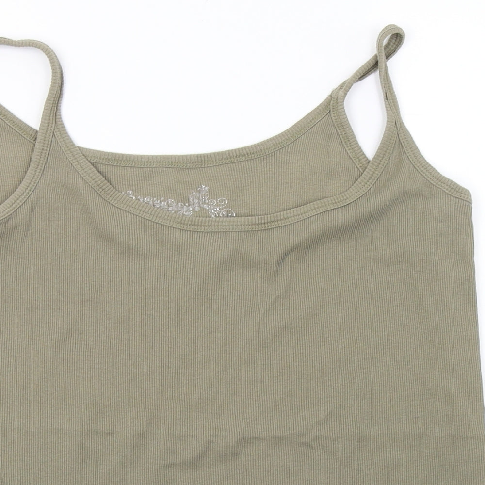 Womens UK Size 14 Simply Be Green Basic Tank