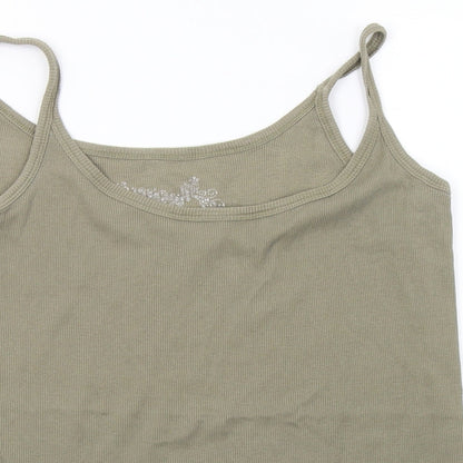 Womens UK Size 14 Simply Be Green Basic Tank