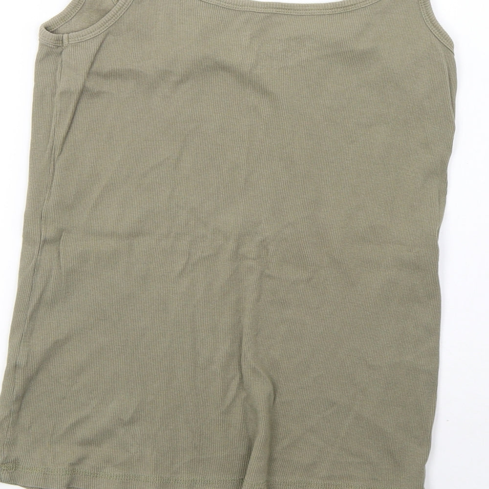 Womens UK Size 14 Simply Be Green Basic Tank