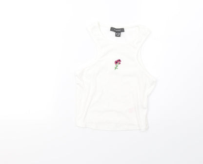 Primark Womens White   Basic Tank Size S