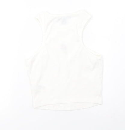 Primark Womens White   Basic Tank Size S