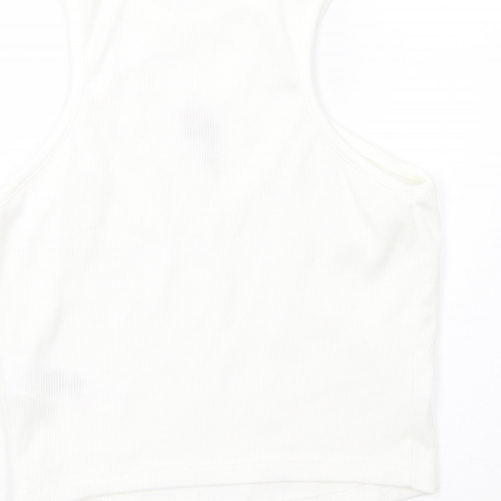 Primark Womens White   Basic Tank Size S