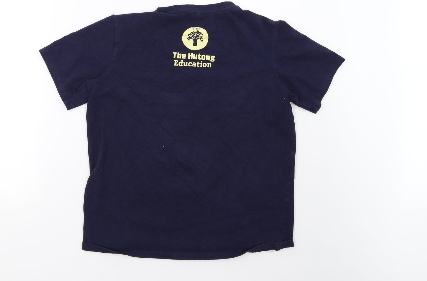 Womens UK Size S Preworn Blue Basic T-Shirt