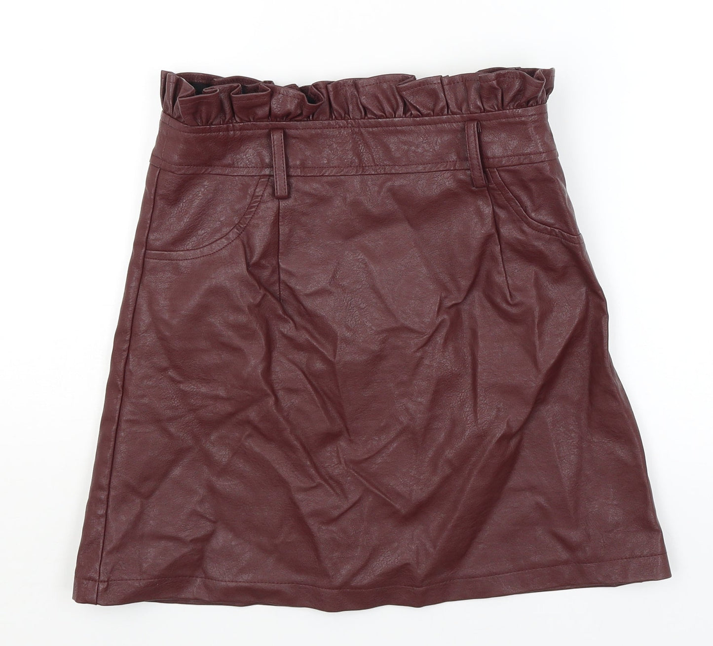 Boohoo Womens Purple   A-Line Skirt Size 8