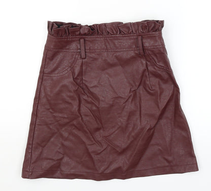 Boohoo Womens Purple   A-Line Skirt Size 8