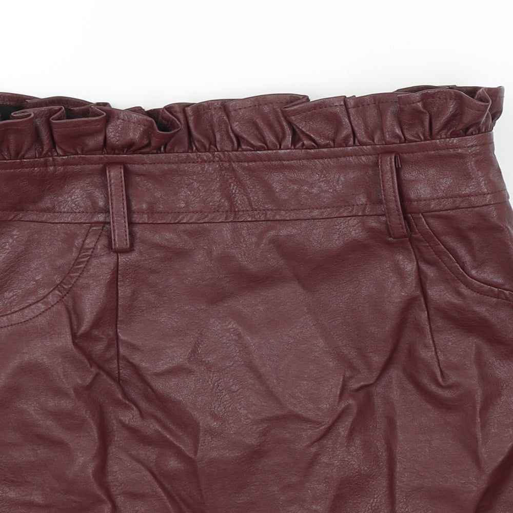 Boohoo Womens Purple   A-Line Skirt Size 8