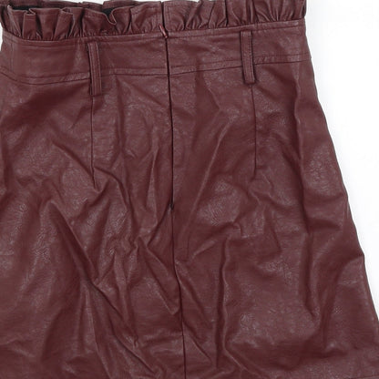 Boohoo Womens Purple   A-Line Skirt Size 8