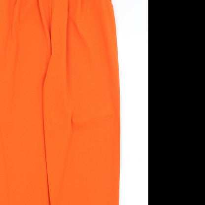 Womens UK Size S Stylewise Regular Fit  Orange Trousers