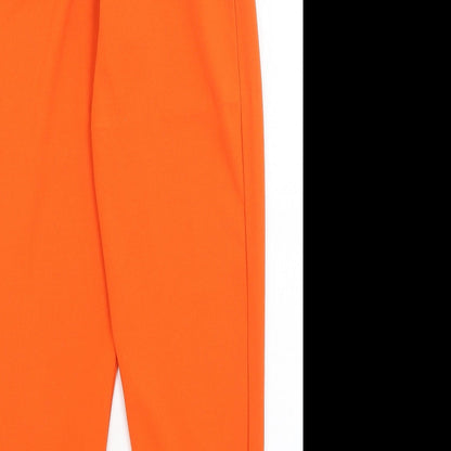 Womens UK Size S Stylewise Regular Fit  Orange Trousers