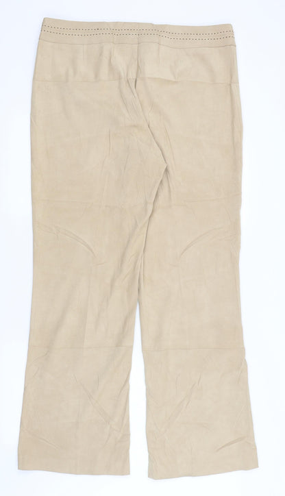 Editions Womens Beige   Trousers  Size 18 L31 in