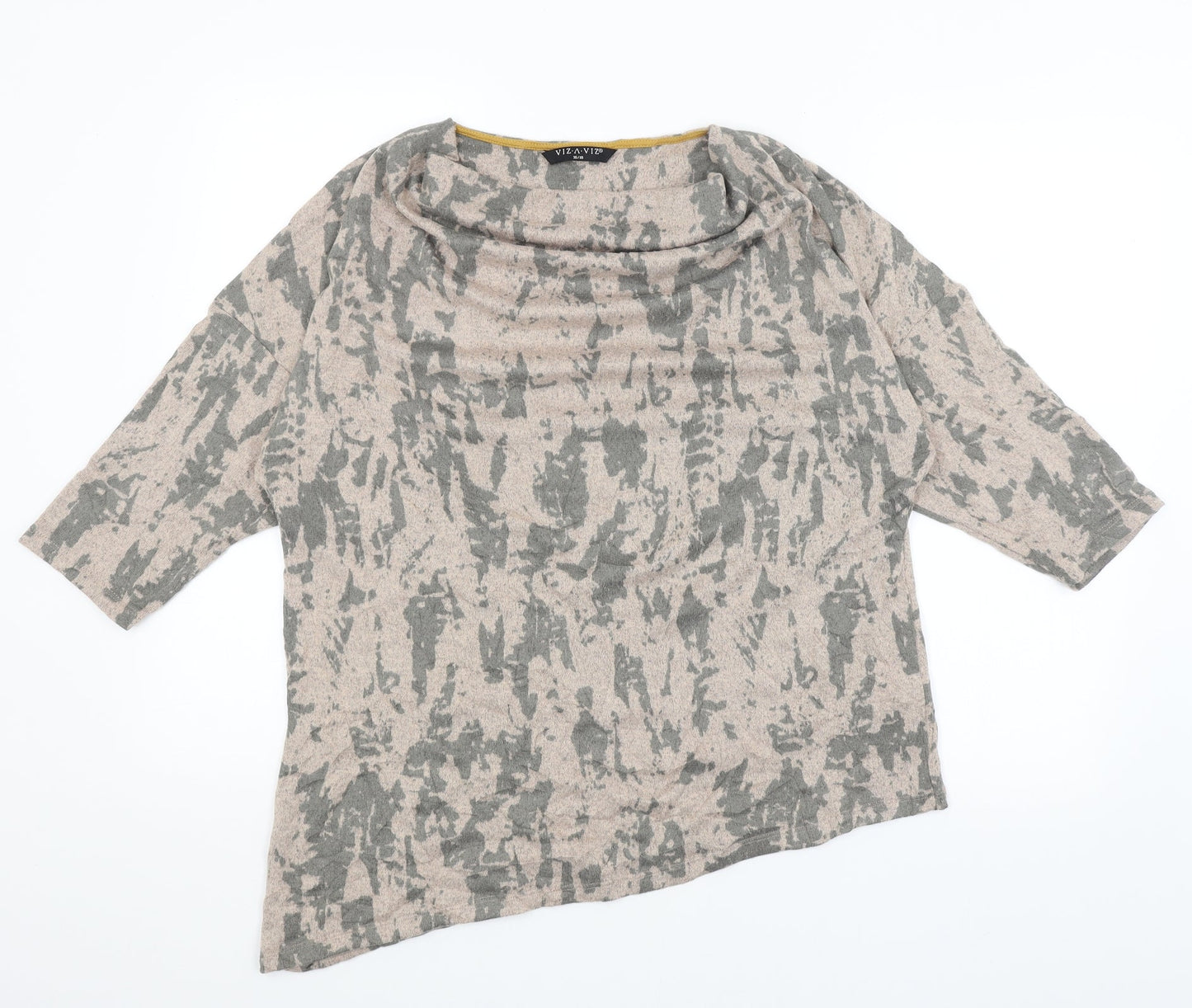Womens UK Size 16 Viz A Viz Brown Pullover Jumper