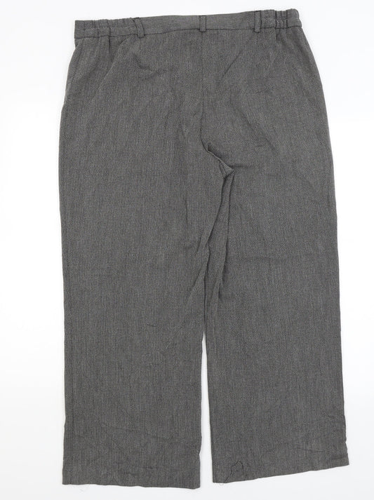 Womens UK Size 18 Agenda Regular Fit  Grey Trousers