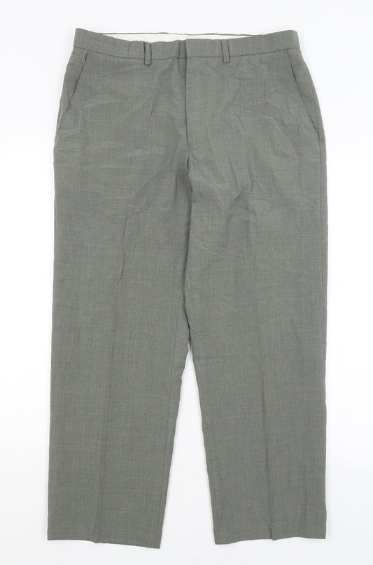 M&S Mens Green   Trousers  Size 34 in L27 in