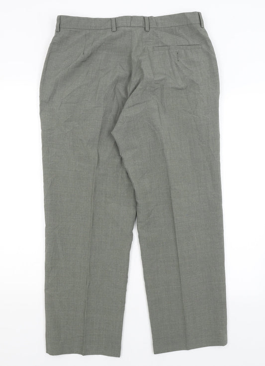 M&S Mens Green   Trousers  Size 34 in L27 in