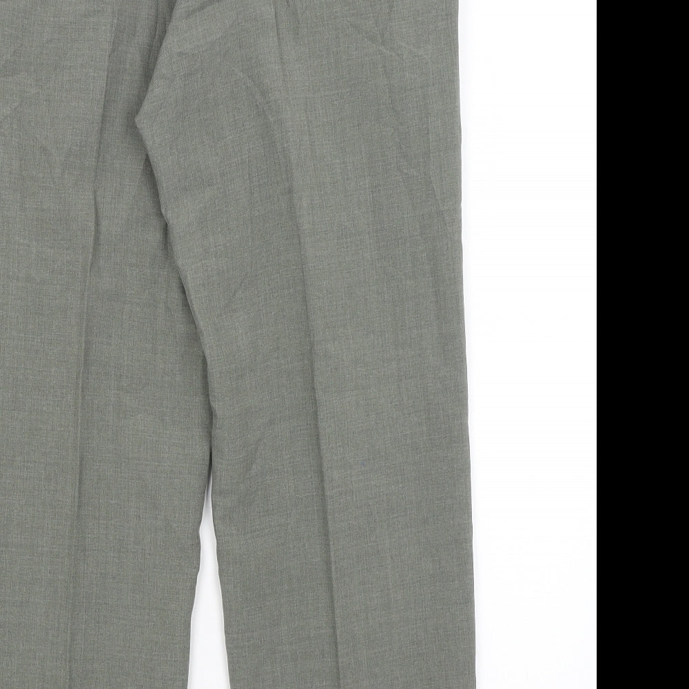 M&S Mens Green   Trousers  Size 34 in L27 in