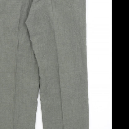 M&S Mens Green   Trousers  Size 34 in L27 in