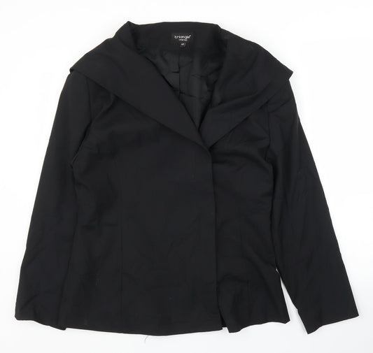 Triangle Trend Womens Black   Jacket Blazer Size 12