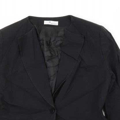 D Uniform Womens Black   Jacket Blazer Size 12