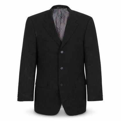 Henley & Knight Mens Black   Jacket Suit Jacket Size 40