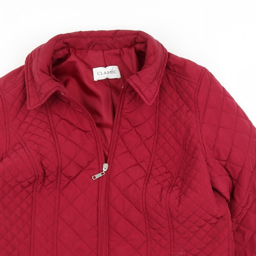 M&S Womens Purple   Quilted Coat Size 14