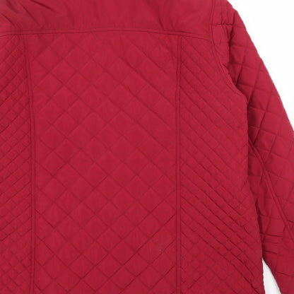 M&S Womens Purple   Quilted Coat Size 14