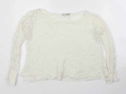 Primark Womens White   Pullover Jumper Size 12