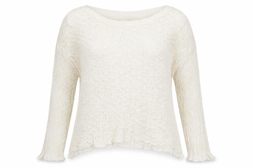Womens UK Size 12 Primark White Pullover Jumper