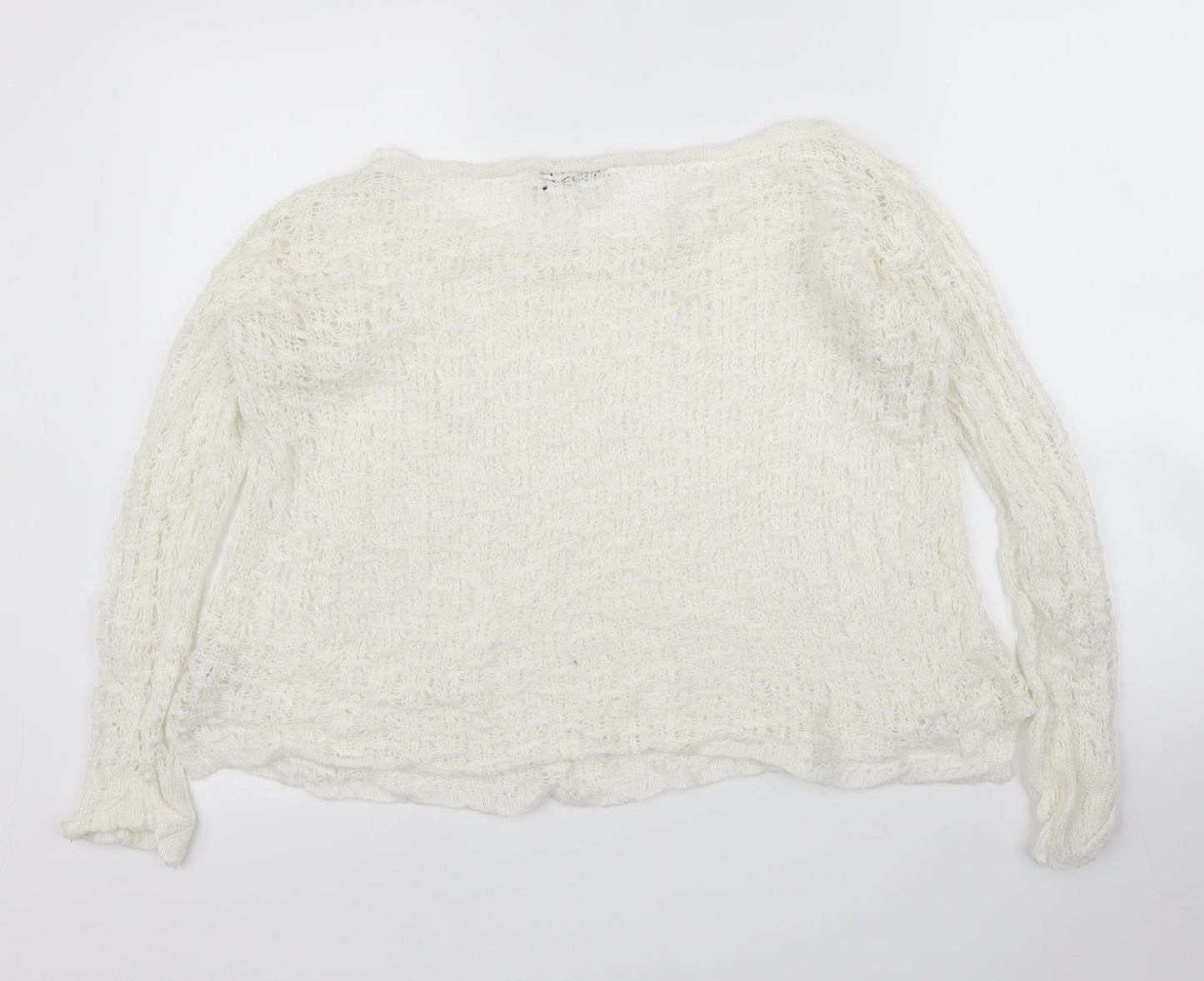 Primark Womens White   Pullover Jumper Size 12