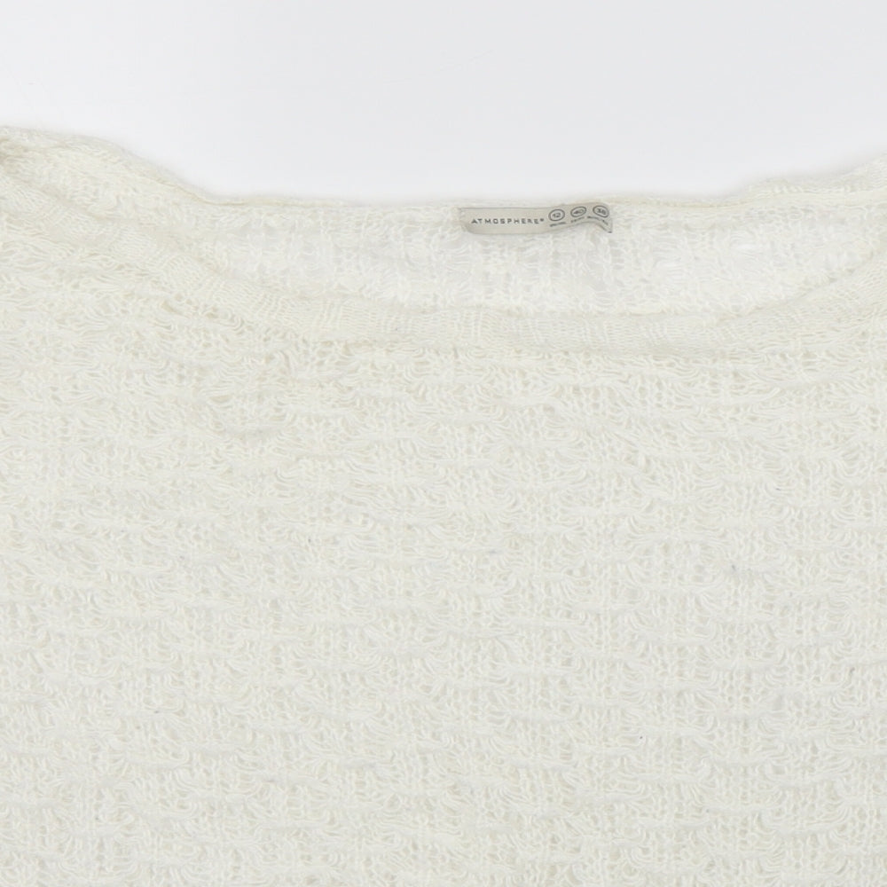 Primark Womens White   Pullover Jumper Size 12