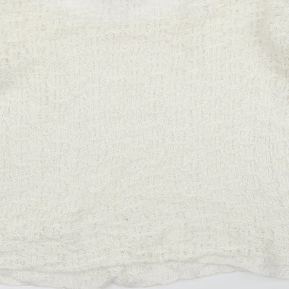 Primark Womens White   Pullover Jumper Size 12