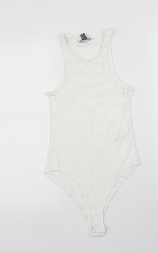 Primark Womens White   Leotard One-Piece Size XS
