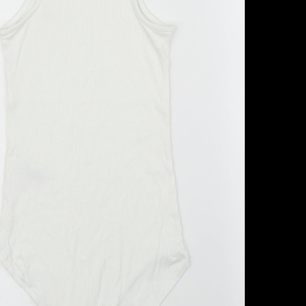 Primark Womens White   Leotard One-Piece Size XS