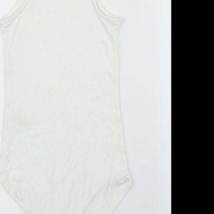 Primark Womens White   Leotard One-Piece Size XS