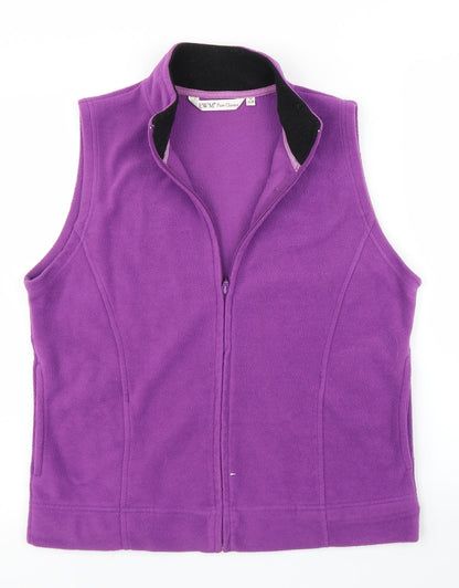 EWM Womens Purple  Fleece Full Zip Jumper Size M
