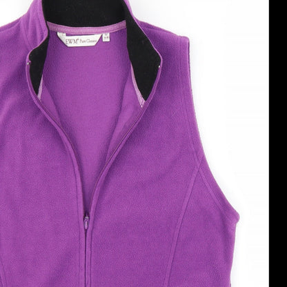 EWM Womens Purple  Fleece Full Zip Jumper Size M