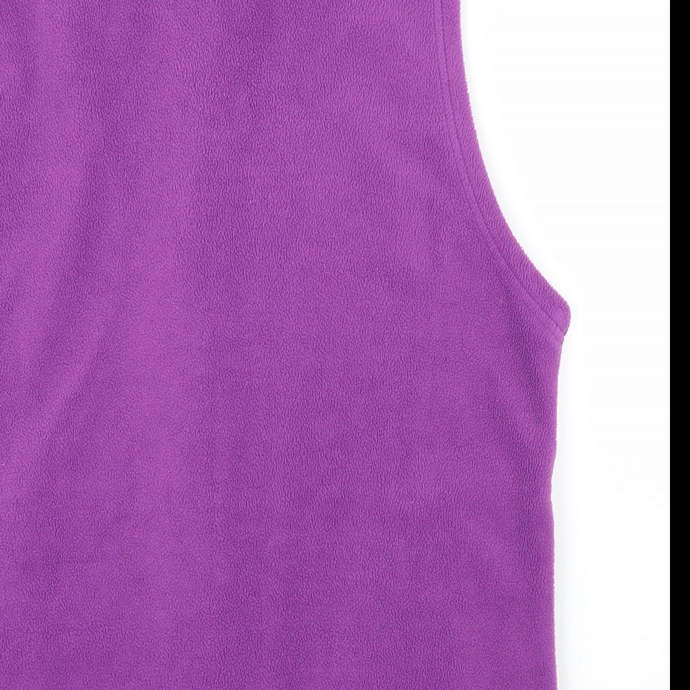 EWM Womens Purple  Fleece Full Zip Jumper Size M