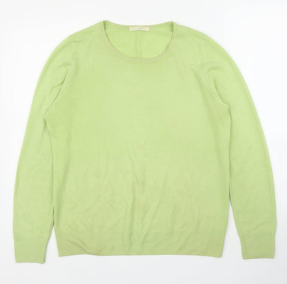 Womens UK Size 12 M&S Green Pullover Jumper