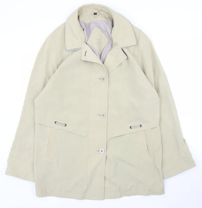 Womens UK Size 14 Preworn Beige Parka Coat