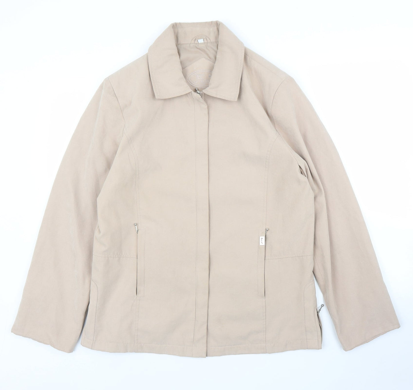 Womens UK Size 14 JBC Beige Overcoat