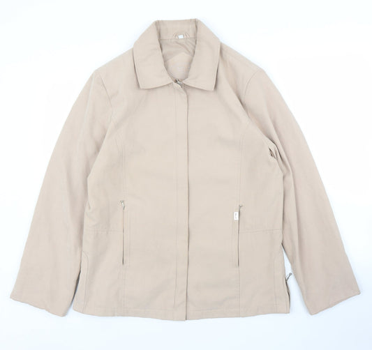 Womens UK Size 14 JBC Beige Overcoat
