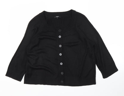 Womens UK Size 14 Papaya Black Pullover Jumper