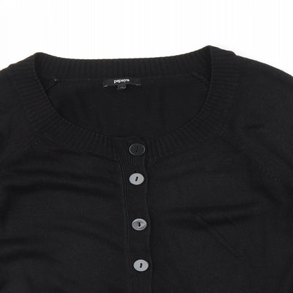 Womens UK Size 14 Papaya Black Pullover Jumper
