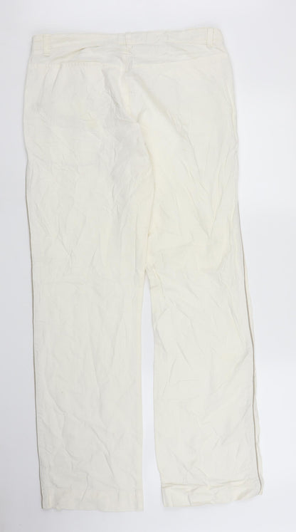 Idem Womens White   Trousers  Size 32 in L32 in