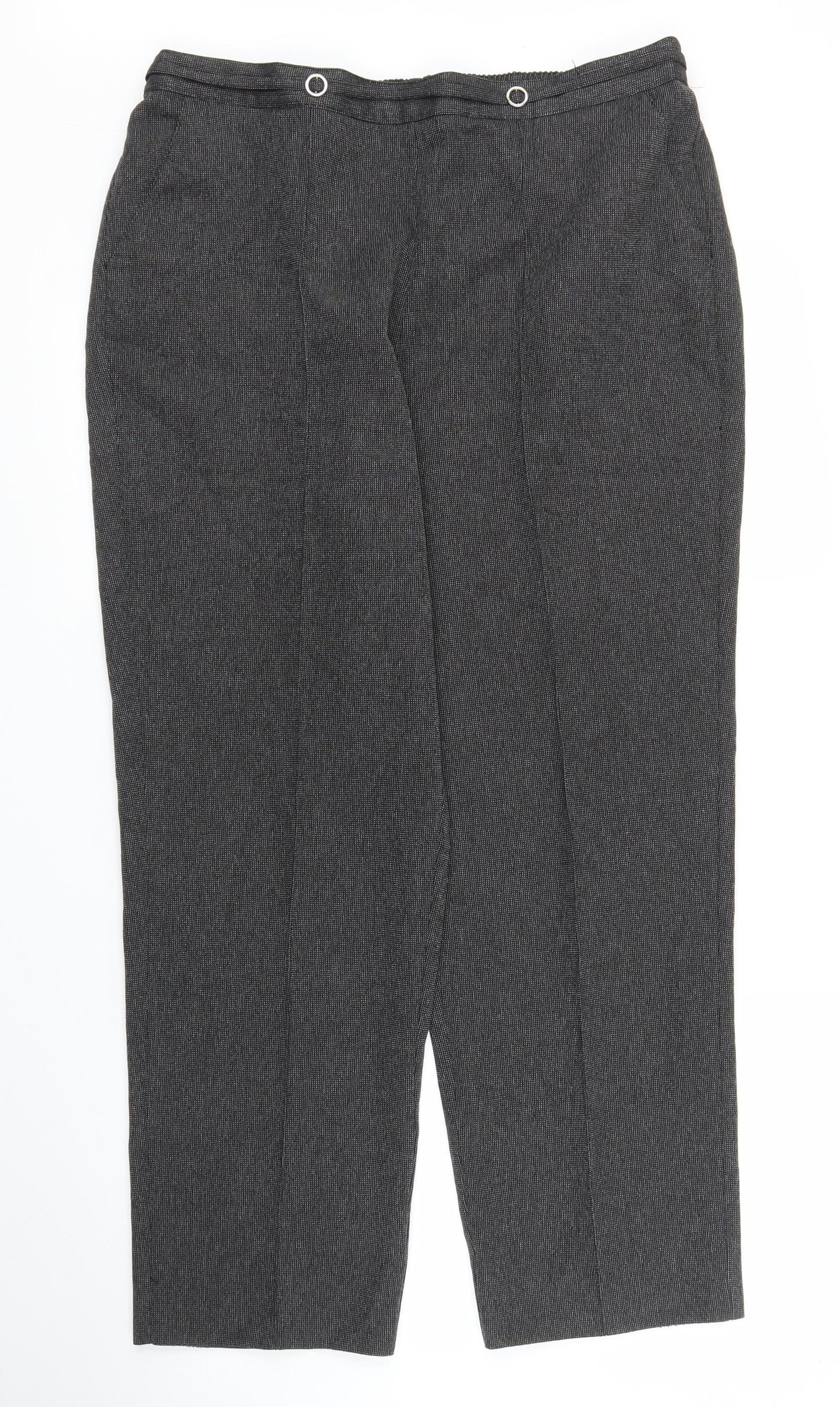 BM Collection Womens Orange   Capri Trousers Size 14 L27 in