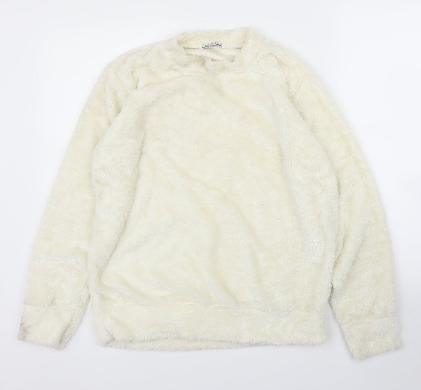 Womens UK Size M Preworn Ivory Pullover Jumper