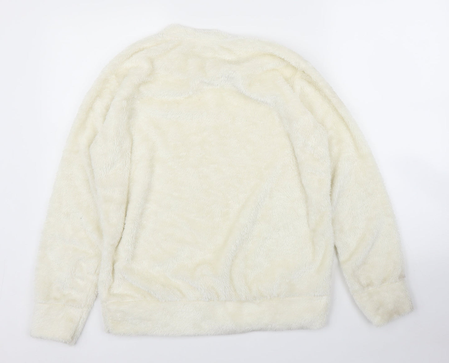 Womens UK Size M Preworn Ivory Pullover Jumper
