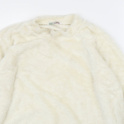 Womens UK Size M Preworn Ivory Pullover Jumper