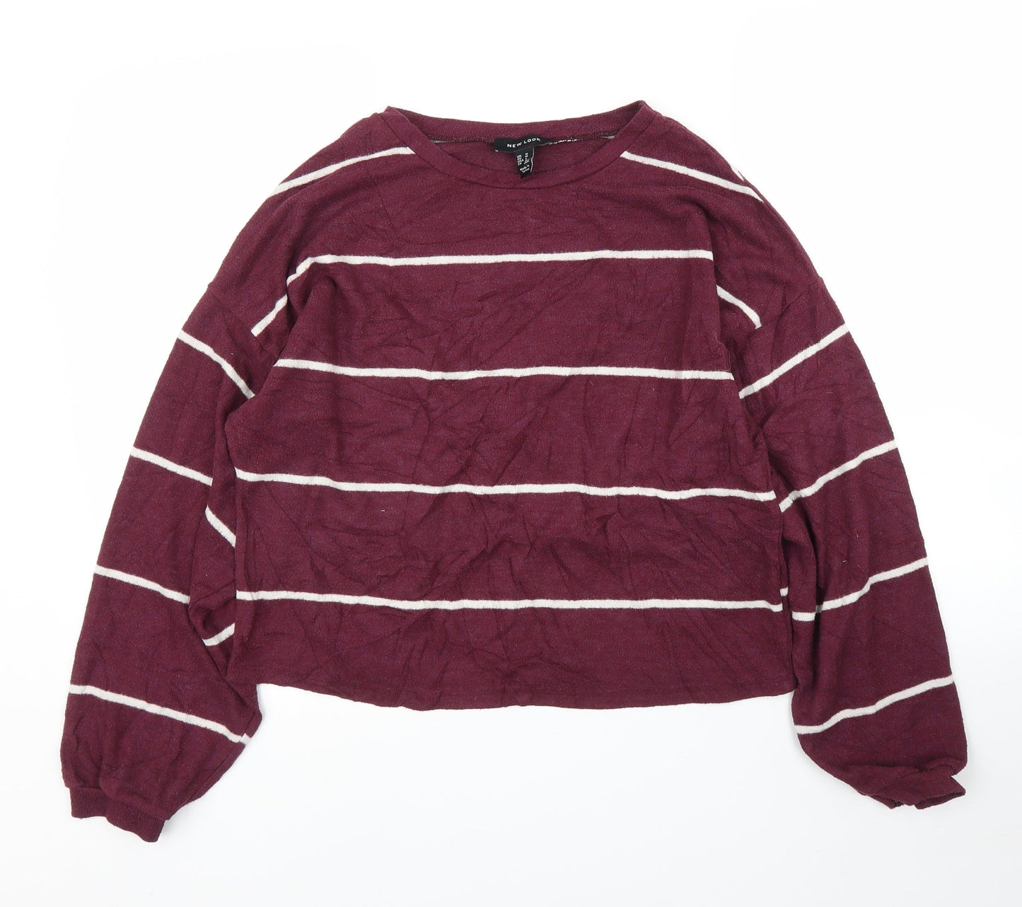 Womens UK Size M New Look Purple Pullover Jumper