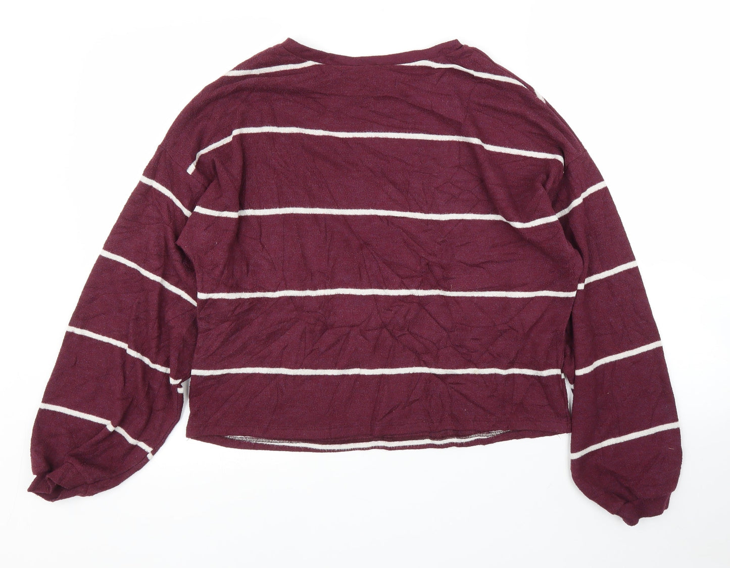 Womens UK Size M New Look Purple Pullover Jumper