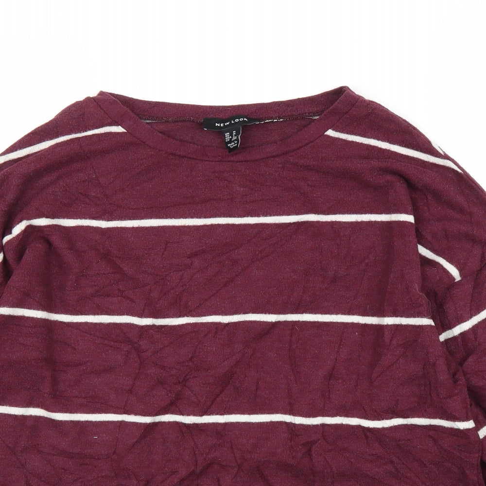 Womens UK Size M New Look Purple Pullover Jumper